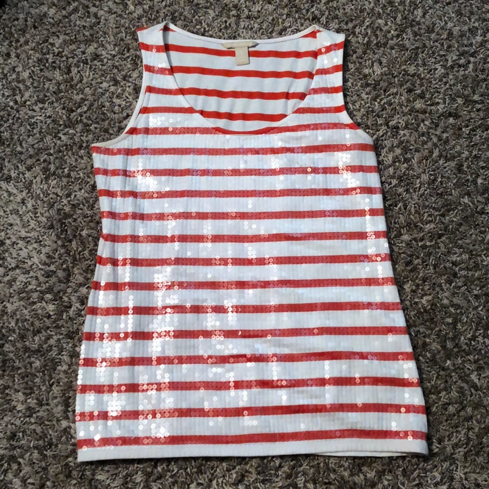 Banana Republic sequin tank
